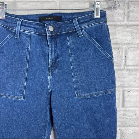 JBRAND Arkin Zip Ankle Blue Denim Jogger Jeans | 26 - Picture 3 of 12